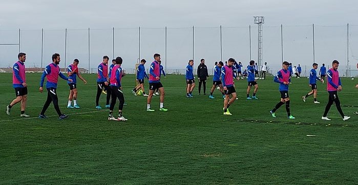 Imagen del entrenamiento de este sábado en la Ciudad Deportiva (FRAN CALVO)