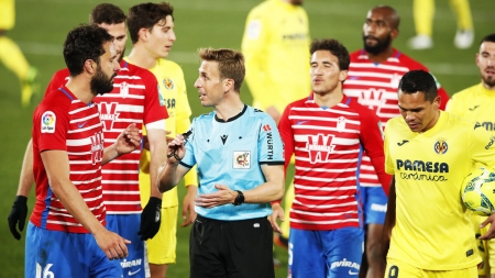 Pizarro Gómez, durante el Villarreal - Granada de la pasada temporada (LOF) Pizarro Gómez, durante el Villarreal - Granada de la pasada temporada (LOF)