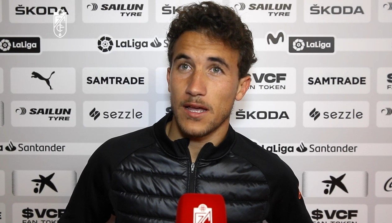 Luis Milla, en zona mixta tras el partido en Mestalla (GCF TV)