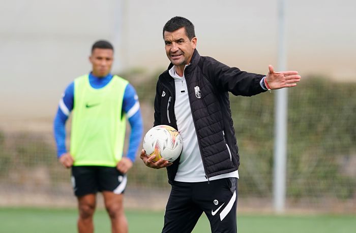 Torrecilla, en una sesión de esta semana con el primer equipo (PEPE VILLOSLADA / GCF)