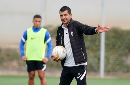 Torrecilla, en una sesión de esta semana con el primer equipo (PEPE VILLOSLADA / GCF)