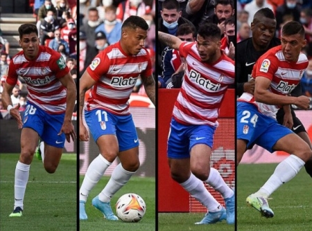 Torrente, Machís, Luis Suárez y Uzuni ya están concentrados con sus selecciones (JOSÉ M. BALDOMERO) Torrente, Machís, Luis Suárez y Uzuni ya están concentrados con sus selecciones (JOSÉ M. BALDOMERO)