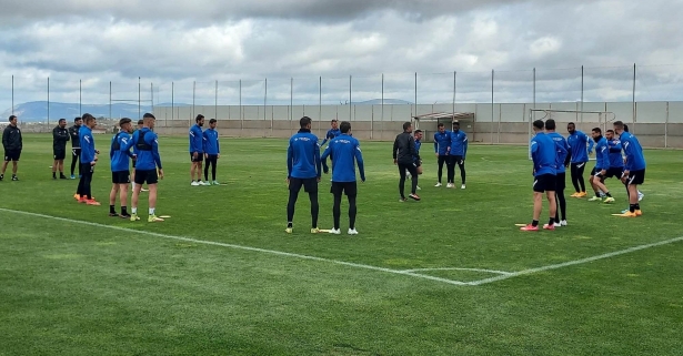 Imagen del entrenamiento de este sábado en la Ciudad Deportiva (FRAN CALVO)