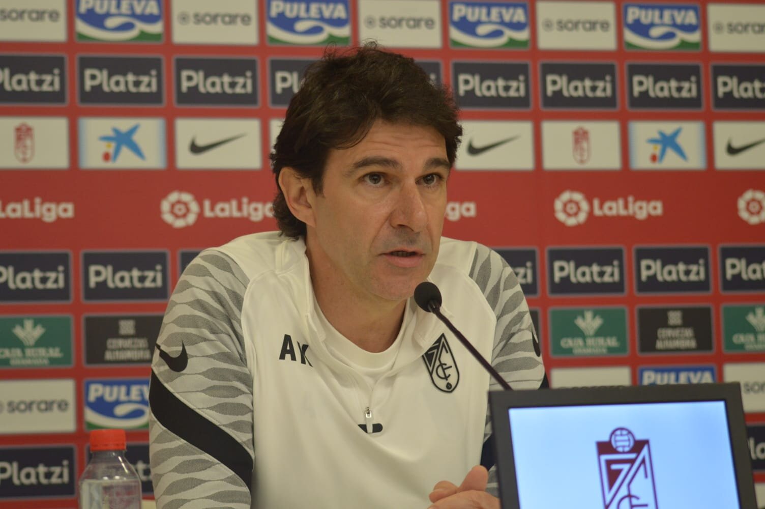 Aitor Karanka, en rueda de prensa (JAVIER PALMA)