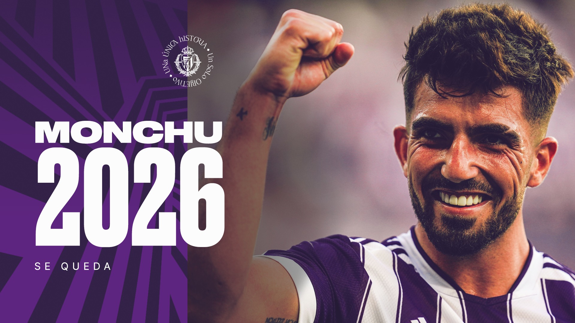 Monchu ya es oficialmente jugador del Valladolid hasta 2026 (REAL VALLADOLID)