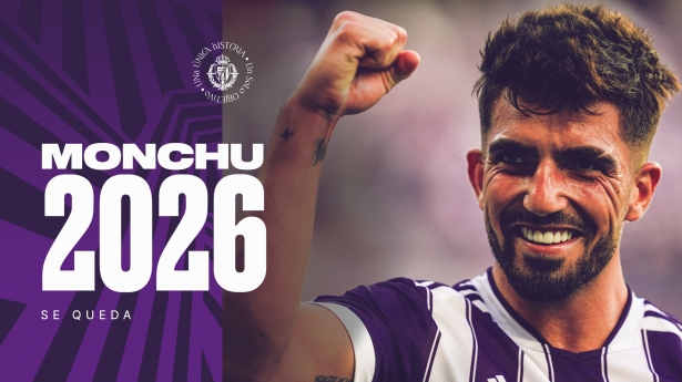 Monchu ya es oficialmente jugador del Valladolid hasta 2026 (REAL VALLADOLID) Monchu ya es oficialmente jugador del Valladolid hasta 2026 (REAL VALLADOLID)