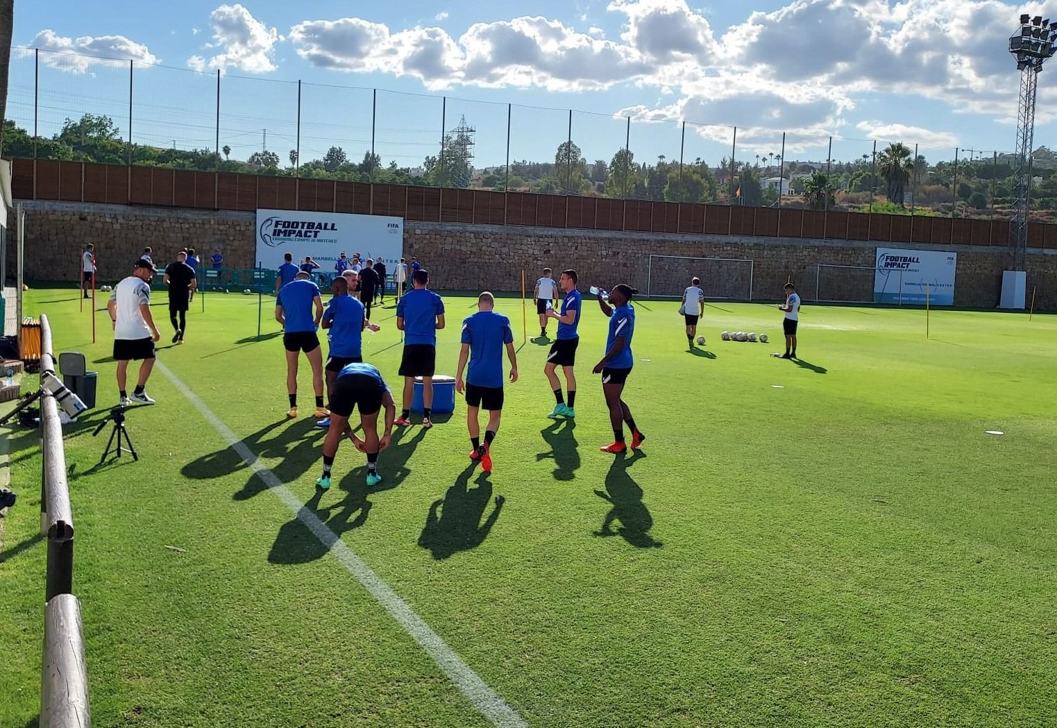 Imagen del Granada en su último stage de pretemporada en Marbella (FRAN CALVO)