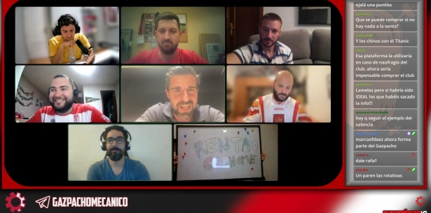 Instantánea de uno de los programas recientes del Gazpacho Mecánico en Twitch