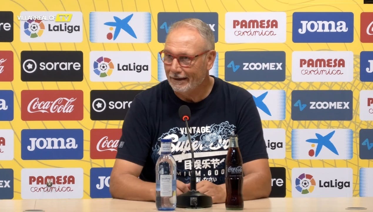 Miguel Álvarez, técnico del Villarreal B, en la rueda de prensa de este viernes (VILLARREAL CF TV)