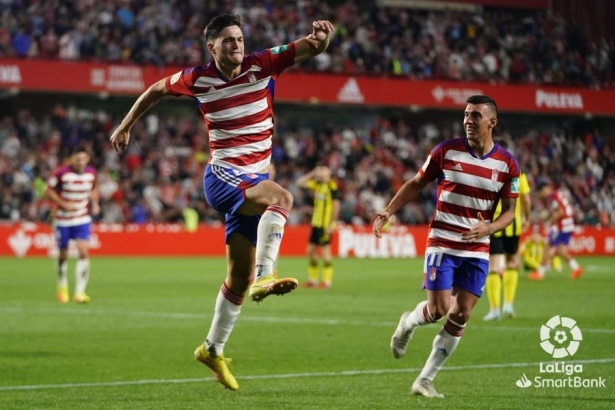 Miguel Rubio celebra su gol ante el Zaragoza (LALIGA) Miguel Rubio celebra su gol ante el Zaragoza (LALIGA)