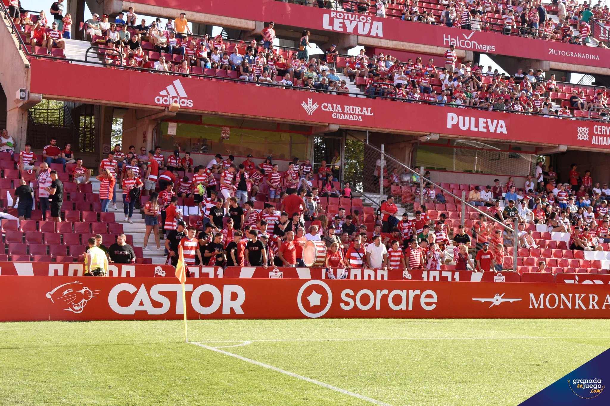 Zona del estadio en la que se situaba la peña expulsada (JOSÉ M. BALDOMERO)