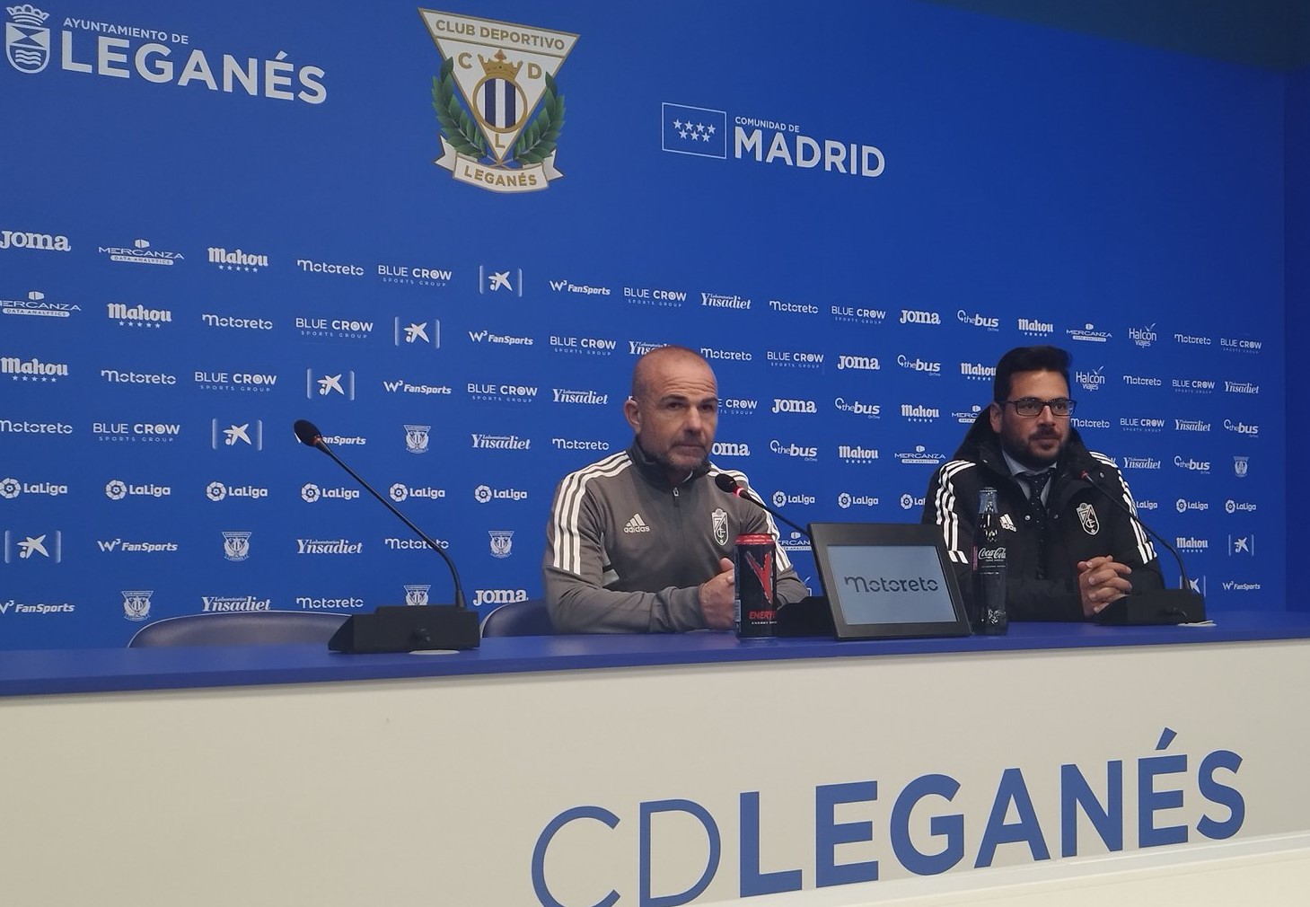 Paco López, en la sala de prensa de `Butarque` (FRAN CALVO)