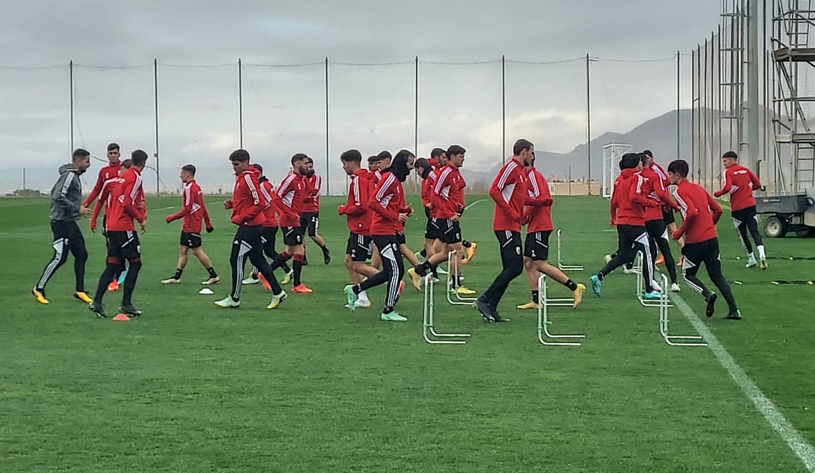 Imagen del entrenamiento de este martes en la Ciudad Deportiva (FRAN CALVO)