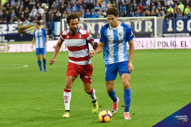 Germán, en un lance del último Málaga - Granada de liga en 2018 (GRJ) Germán, en un lance del último Málaga - Granada de liga en 2018 (GRJ)