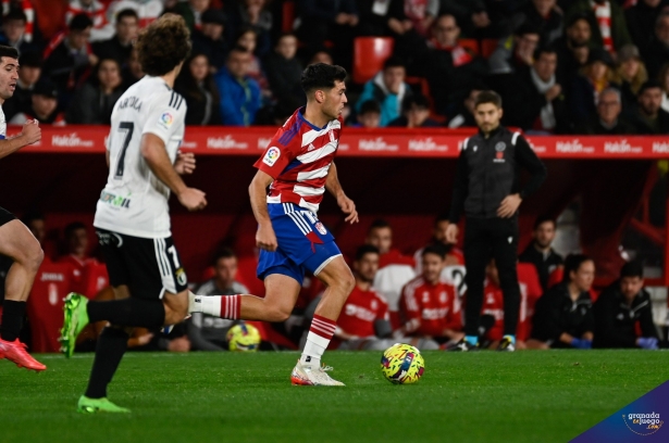 Meseguer, en el último partido en casa ante el Burgos (JOSÉ M. BALDOMERO) Meseguer, en el último partido en casa ante el Burgos (JOSÉ M. BALDOMERO)
