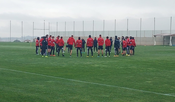 Imagen del entrenamiento de este viernes en la Ciudad Deportiva (FRAN CALVO) Imagen del entrenamiento de este viernes en la Ciudad Deportiva (FRAN CALVO)