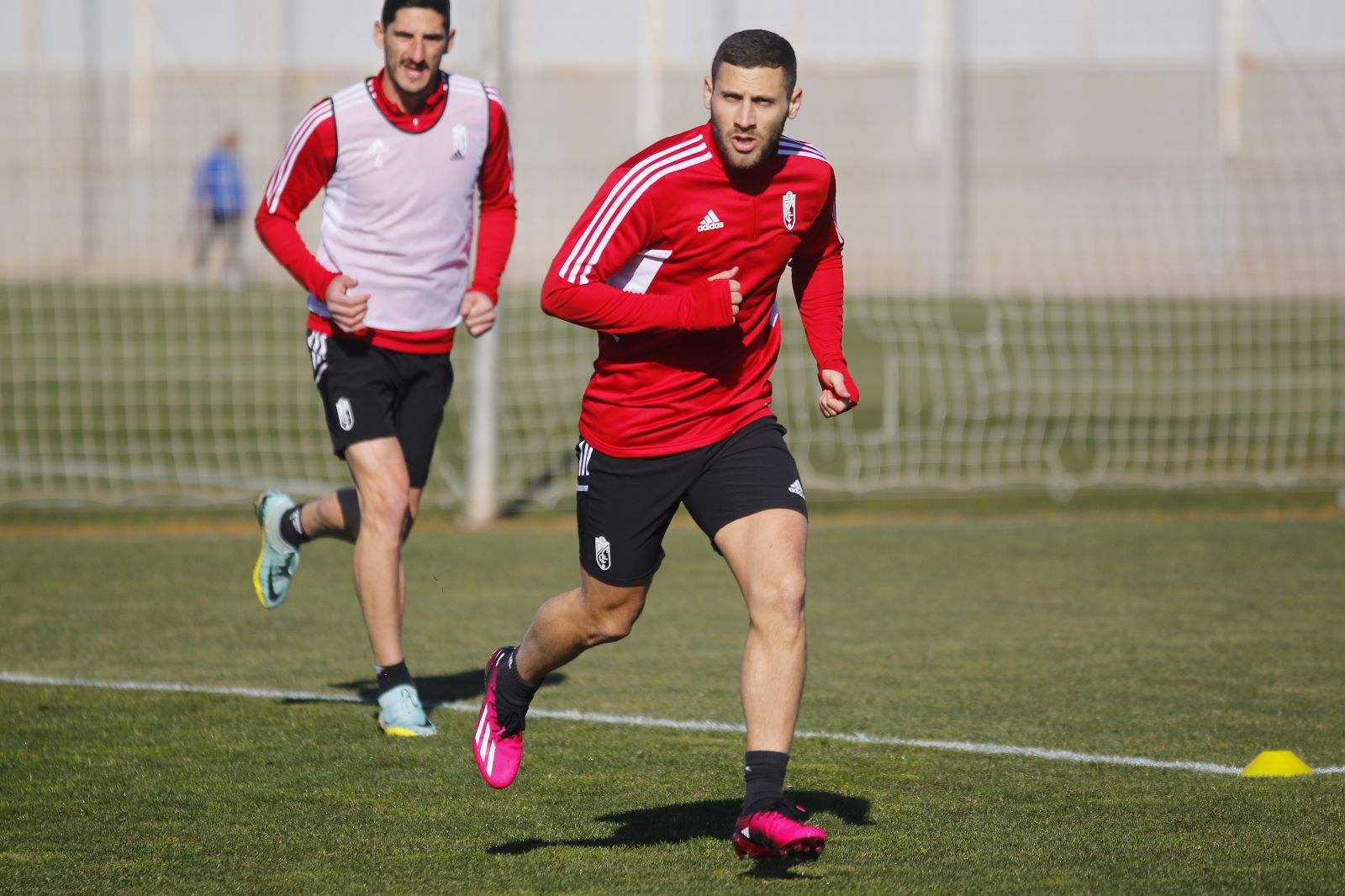 Weissman, en el entrenamiento de este miércoles en la Ciudad Deportiva (GCF)