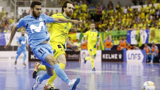 Imagen del Jaén - Inter que se disputó en Granada en 2018