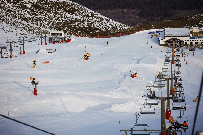 Vista de parte del circuito SBX (CETURSA SIERRA NEVADA)