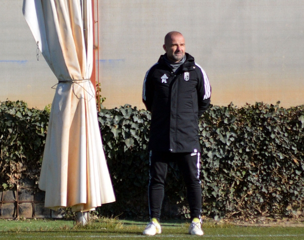 Paco López, en un entrenamiento en la Ciudad Deportiva (JAVIER PALMA)