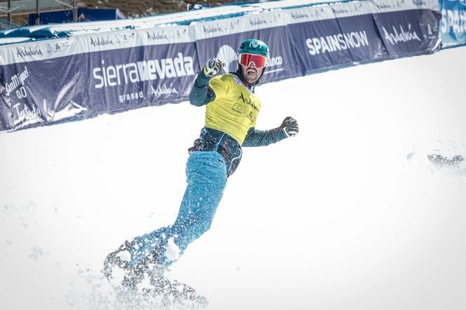 Lucas Egíbar al finalizar el recorrido (CETURSA SIERRA NEVADA)