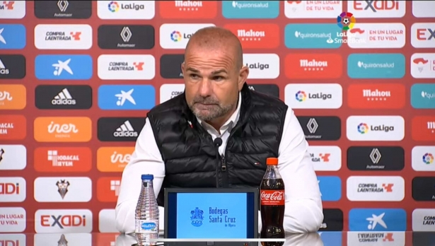 Paco López en la sala de prensa del Carlos Belmonte (LALIGA) Paco López en la sala de prensa del Carlos Belmonte (LALIGA)