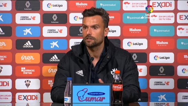 Rubén Albés, en rueda de prensa (LALIGA) Rubén Albés, en rueda de prensa (LALIGA)
