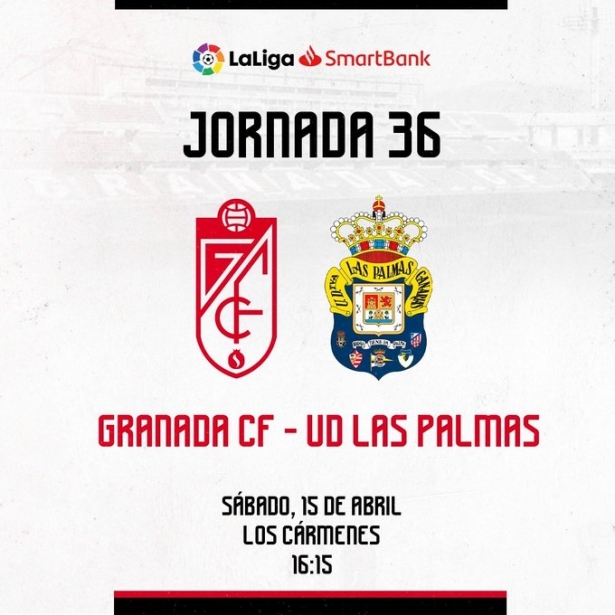 Granada y Las Palmas se enfrentarán el 15 de abril (@GranadaCF) Granada y Las Palmas se enfrentarán el 15 de abril (@GranadaCF)