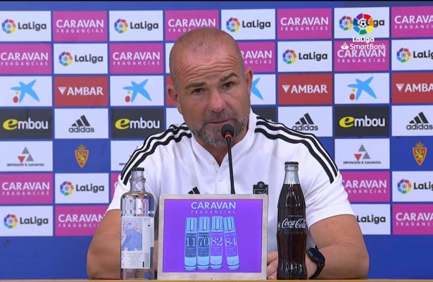 Paco López, en rueda de prensa Paco López, en rueda de prensa