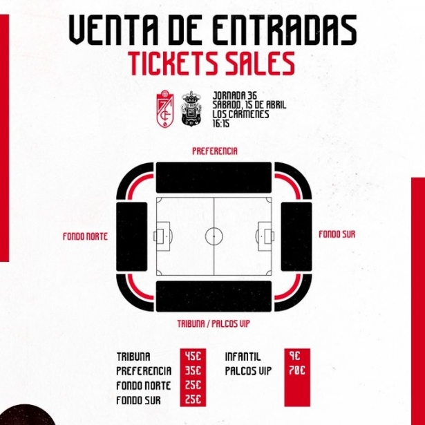 Entradas ya a la venta (@GranadaCF) Entradas ya a la venta (@GranadaCF)