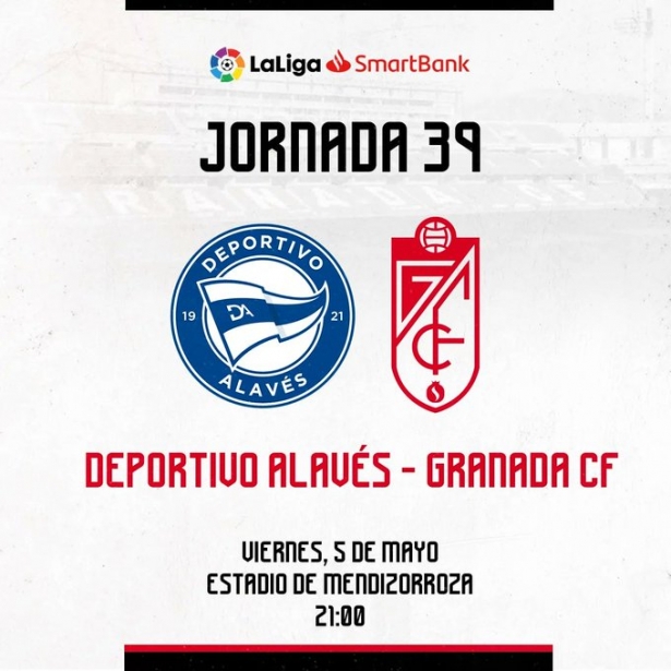 Alavés y Granada se miden el 5 de mayo (@GranadaCF) Alavés y Granada se miden el 5 de mayo (@GranadaCF)