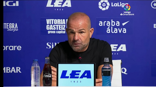 Rueda de prensa post partido de Paco López (DEPORTIVO ALAVÉS)