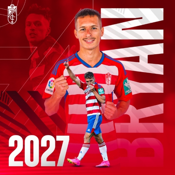 Bryan, rojiblanco hasta 2027 (@GranadaCF) Bryan, rojiblanco hasta 2027 (@GranadaCF)