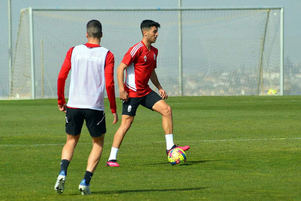 Meseguer durante un entrenamiento (J. OALMA)