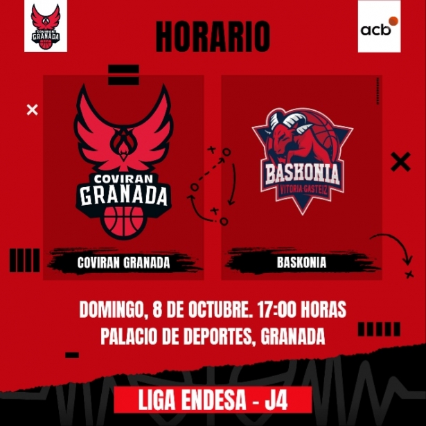 El Coviran Granada recibirá al Baskonia (FUNDACIÓN CB GRANADA) El Coviran Granada recibirá al Baskonia (FUNDACIÓN CB GRANADA)