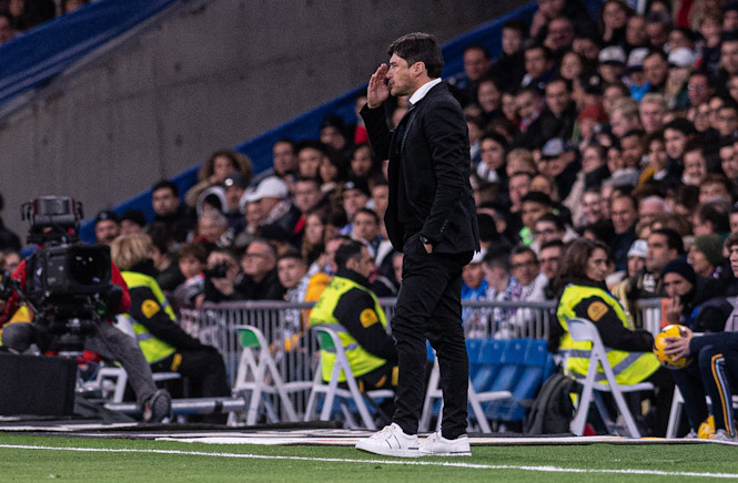 ‘Cacique’ Medina en la banda del Bernabéu (LOF)