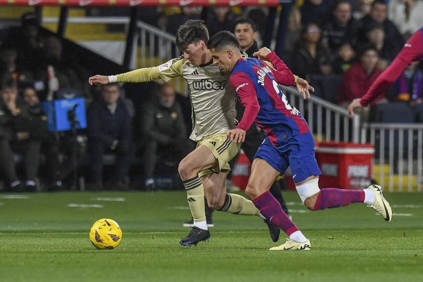 Pellistri durante el partido ante el FC Barcelona (LOF) Pellistri durante el partido ante el FC Barcelona (LOF)