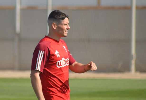Sergio Ruiz en el entrenamiento de este jueves en la Ciudad Deportiva (J. PALMA)