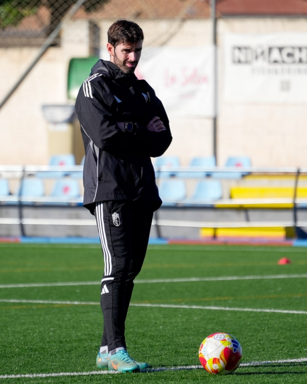 Sergio Ortiz durante el entrenamiento de los rojiblancos (GCF) Sergio Ortiz durante el entrenamiento de los rojiblancos (GCF)