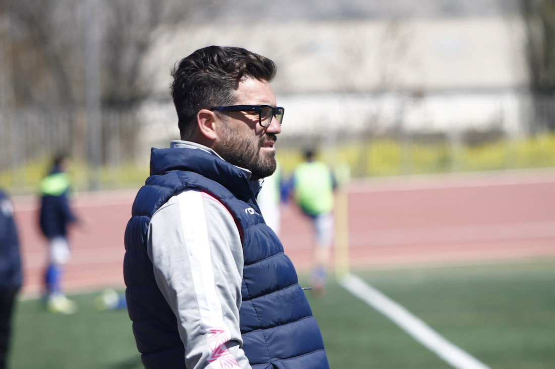 El entrenador del CD Santa Fe , Luis Torres (J. PALMA)