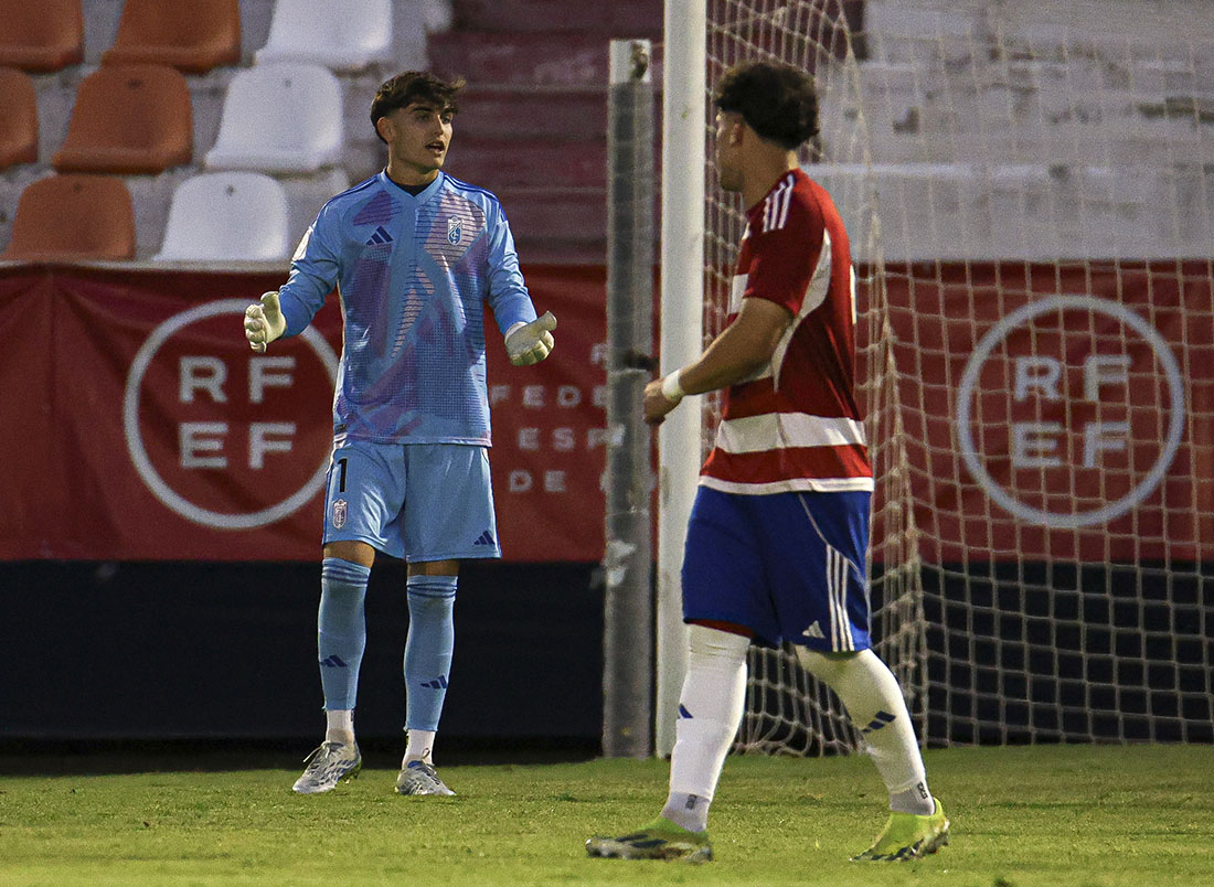 Carlos Guirado, portero del Granada CF, tras encajar el primer tanto ante el Real Madrid (LOF)