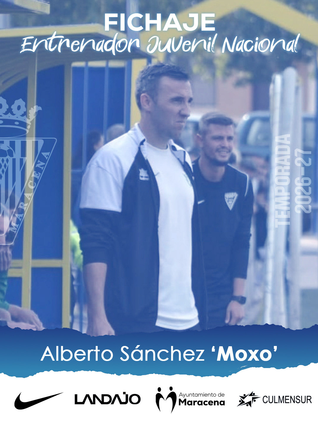 Alberto Sánchez `Moxo` dirigirá al juvenil de la UD Maracena (UD MARACENA)