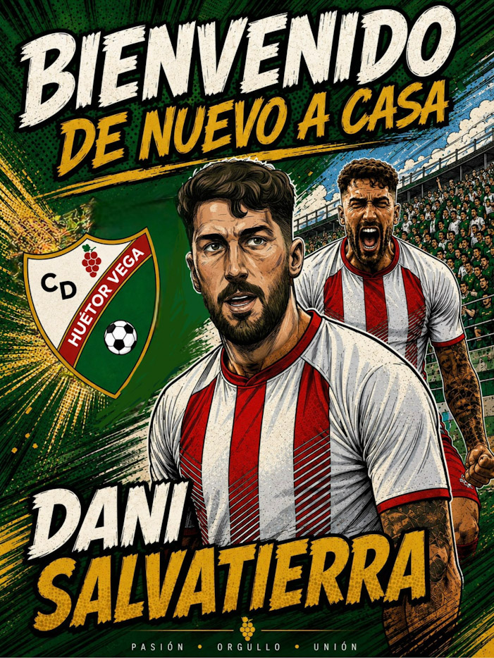 Dani Salvatierra regresa al.VD Huétor Vega (CD HUÉTOR VEGA)