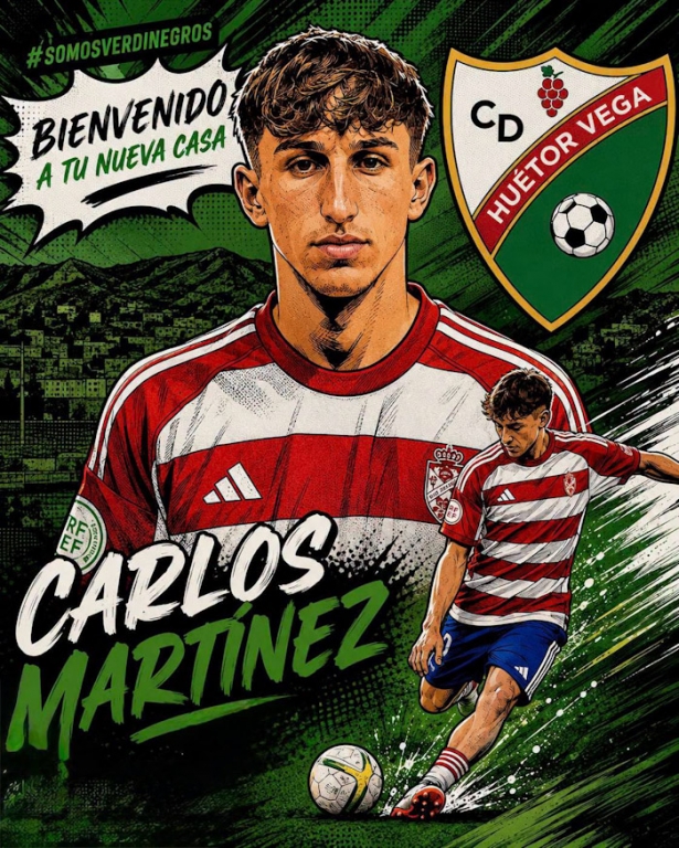 Carlos Martínez llega al Huétor Vega (CD HUÉTOR VEGA) Carlos Martínez llega al Huétor Vega (CD HUÉTOR VEGA)