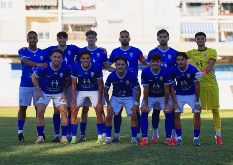 Once inicial de la UD Maracena ante el Martos (DIEGO LEMUS)