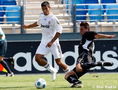 Fran Rico, durante un partido con el Real Madrid Castilla. (REAL MADRID)