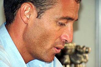 Óscar Cano durante la rueda de prensa de ayer (GRJ)