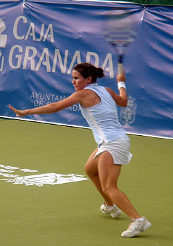 Irene Rhebherger en el partido del miércoles Irene Rhebherger en el partido del miércoles