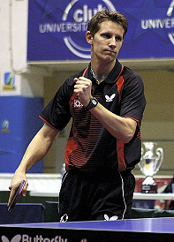Robert Gardos, jugador del CajaGranada (GRJ) Robert Gardos, jugador del CajaGranada (GRJ)