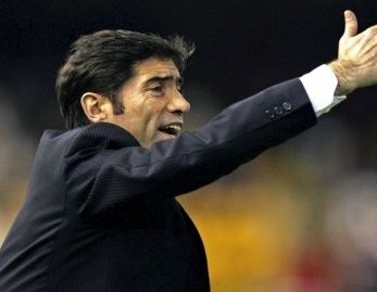 Marcelino, entrenador del Sevilla, durante un partido